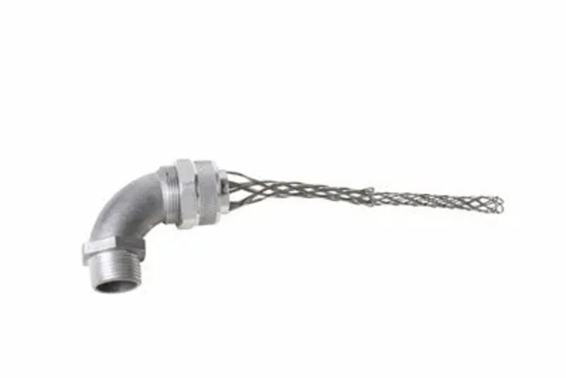 0.500 Inch Cable Diameter Range Deluxe Strain Relief Cord Grip With Stainless Steel Mesh CG60890