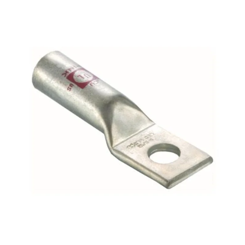 1/0 AWG Copper 10 Stud Compression Lug Long Barrel One Hole Connector Pink 94866