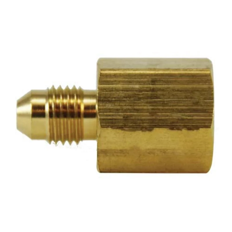 1-1/16 Inch Male JIC 3/4 Inch FIP 2.06 Inch Brass Straight Adapter 28964