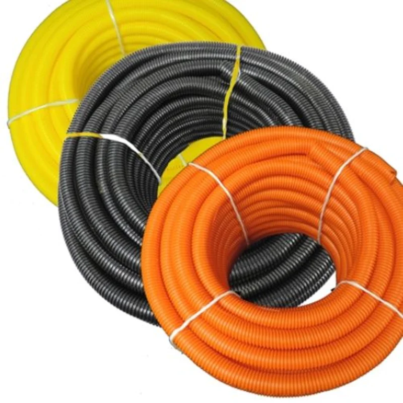 1 1/2 Inch Flexible Polyethylene Corrugated Split Loom Tubing Black 100FT