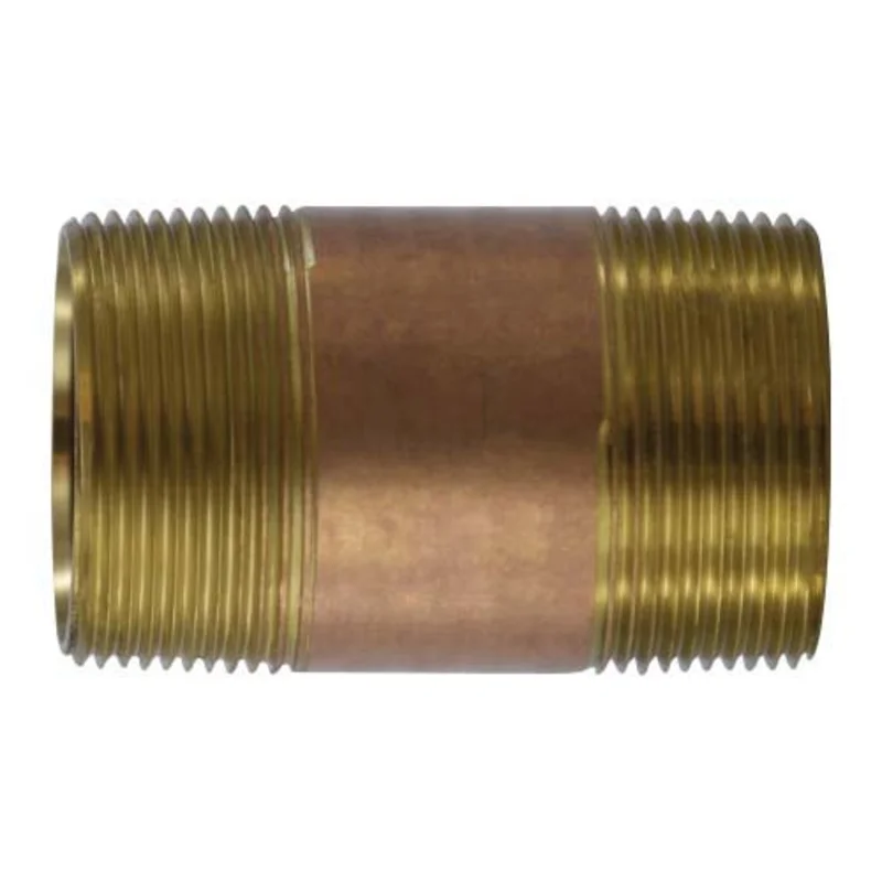 1-1/2 Inch MPT 1-1/2 Inch Pipe Nipple 48 Inch Brass 40292