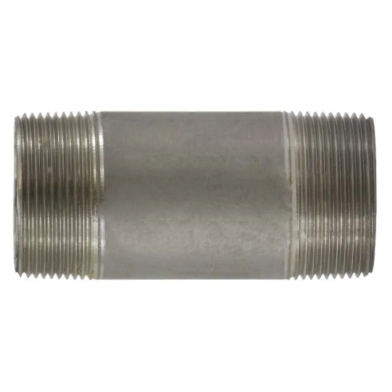1-1/2 Inch MPT Seamless Pipe Nipple Stainless Steel 52141