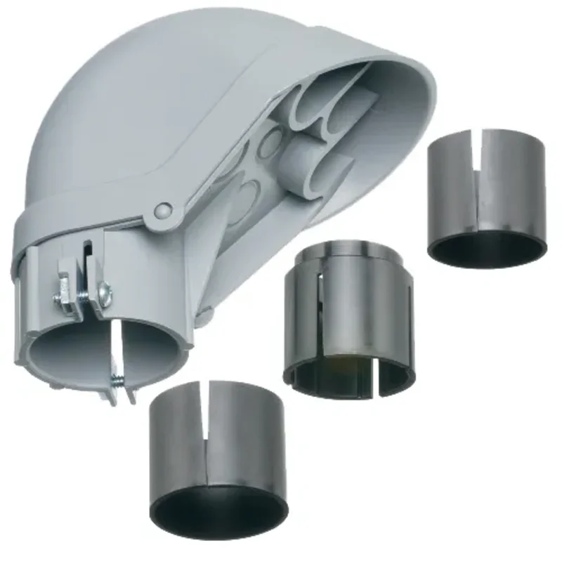 1 1/2 Inch Non Metallic Entrance Cap with Adapters and Sleeves UV-Rated Plastic PVC1040