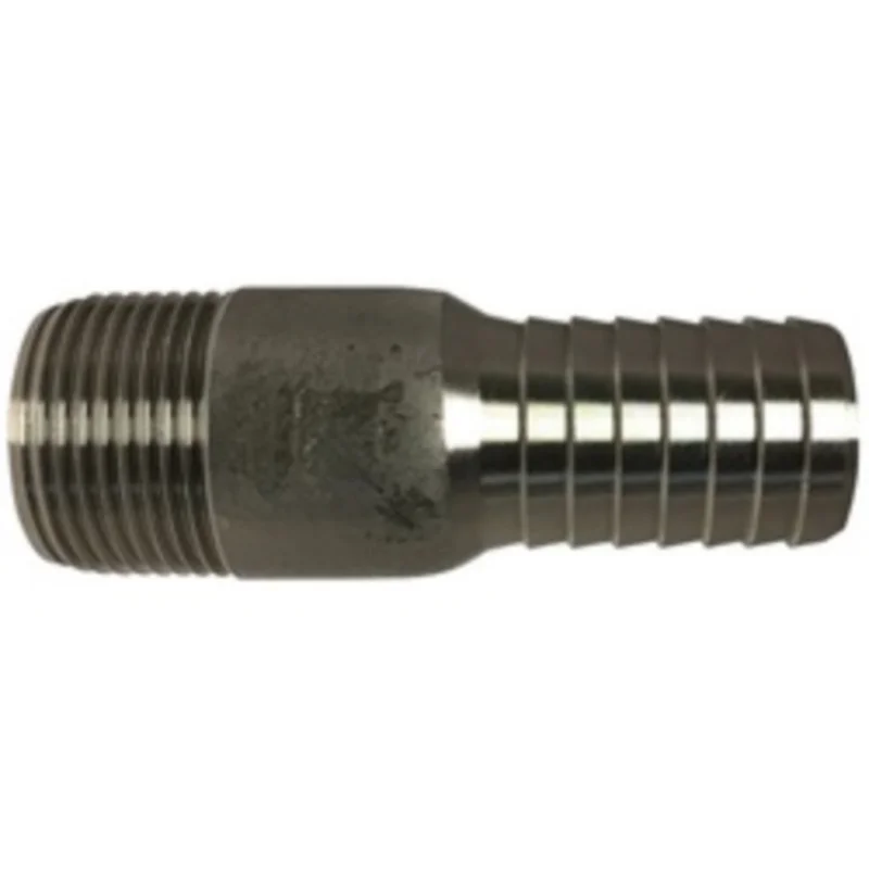 1-1/4 Inch Hose Barbed 1-1/4 Inch MIP Stainless Steel Adapter 973928SS