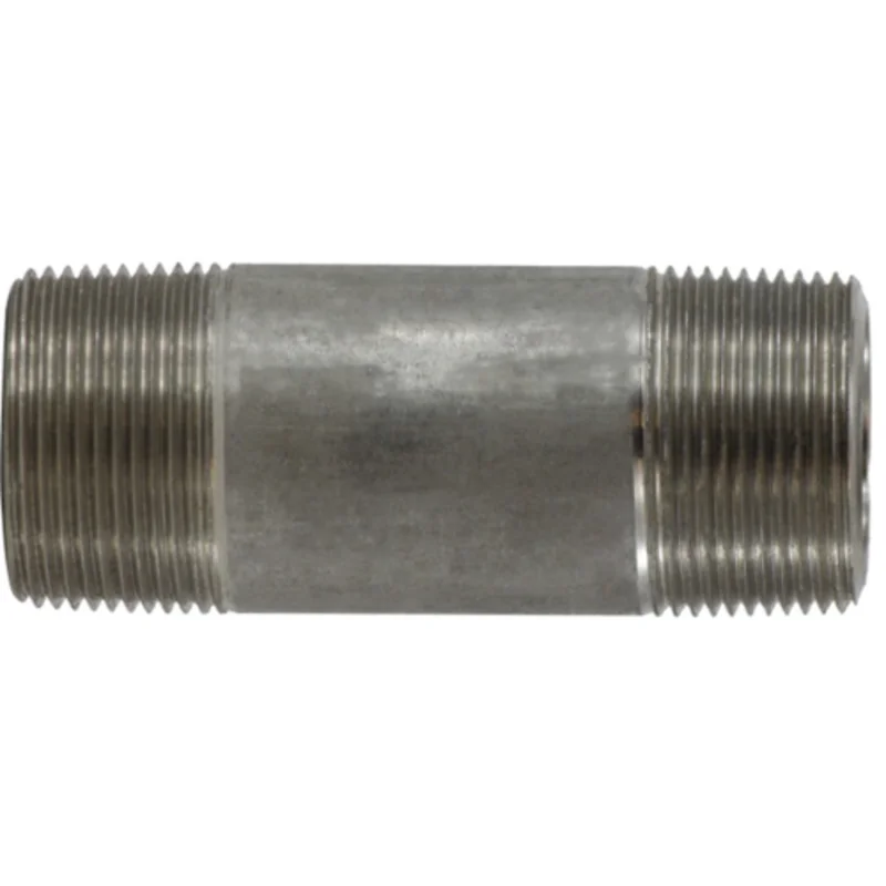 1-1/4 Inch MPT Seamless Pipe Nipple Stainless Steel 51121