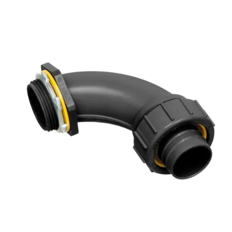 1-1/4 Inch Non Metallic Screw-In Liquidtight Connector for Flexible Conduit NMLT90125BL