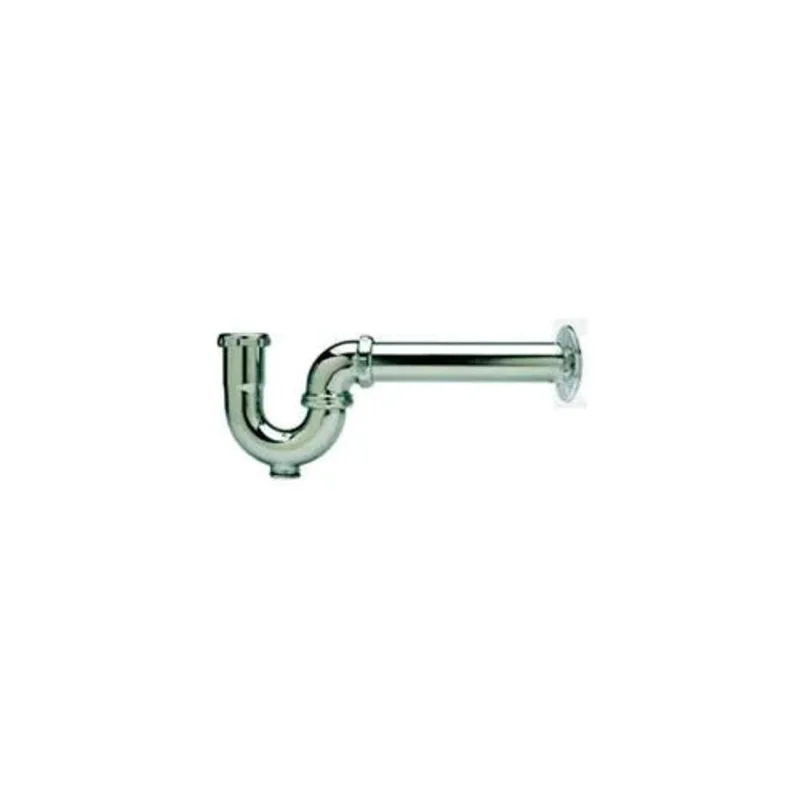 1-1/4" x 1-1/4" Chrome Plated P-Trap with Cleanout 17 Gauge 303CP