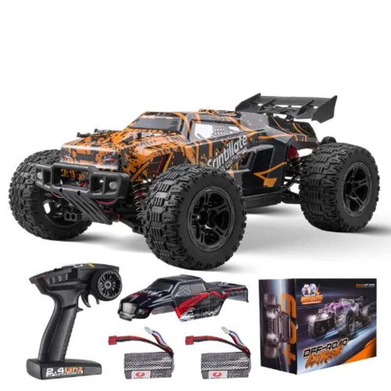 1:10 Scale RC Car 4WD Off-Road Truck 50 km/h 45 Wheelie Adjustable Speed for Kids 8+