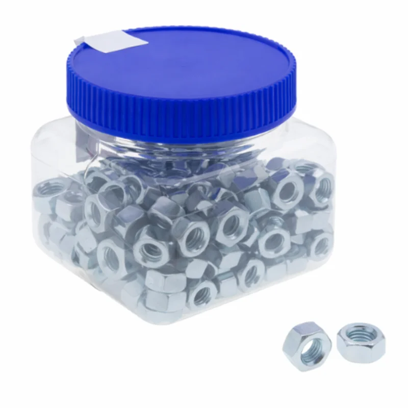 1/2-13 Inch Finished Hex Nut Steel Zinc Plated Steel JN166 (Pack of 50)