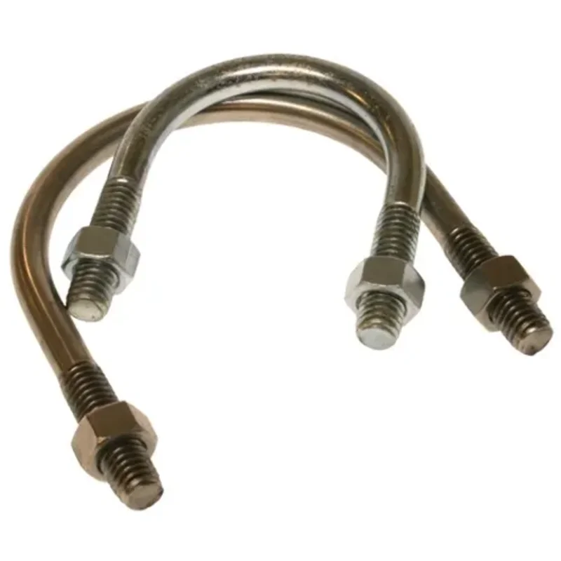 1/2-13 X 6 Inch U Bolt with Hex Nuts Pipe and Conduit Support Zinc Coated Steel Fastener UBS025 (Pack of 10)