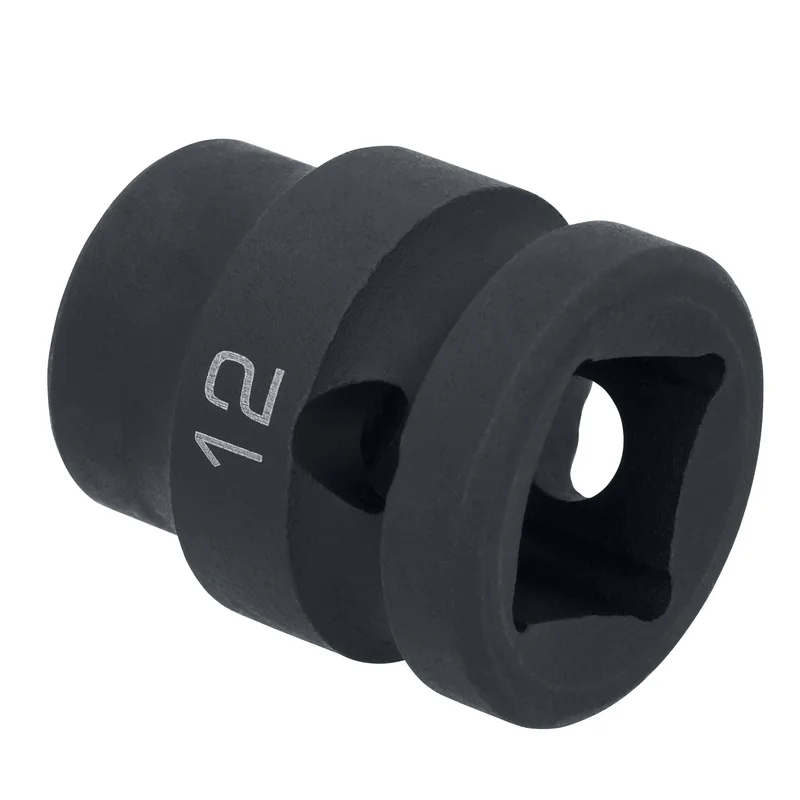1/2" Drive 6 pt. Stubby Impact Socket - 12mm