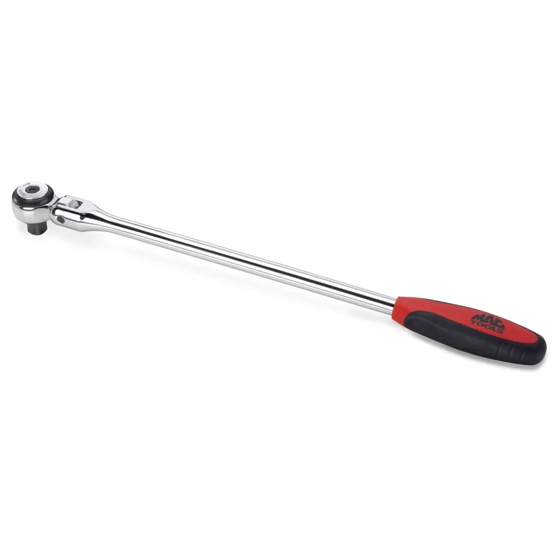 1/2" Drive Bi-Material Round-Head Flex Ratchet - 16"