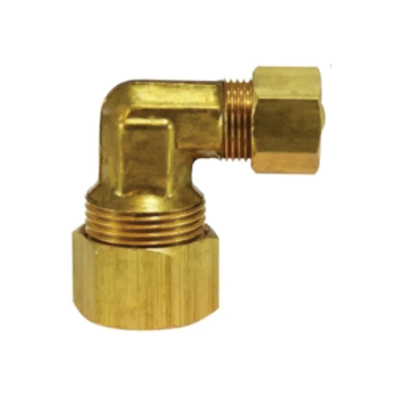 1/2 Inch 3/8 Inch Compression Thermoplastic Tubing Reducing Elbow Brass 18136
