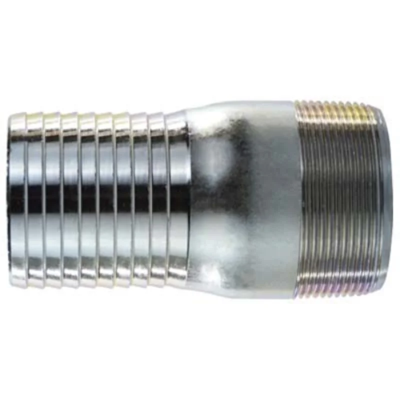 1/2 Inch Barbed 1/2 Inch MPT Galvanized Steel Adapter 973906