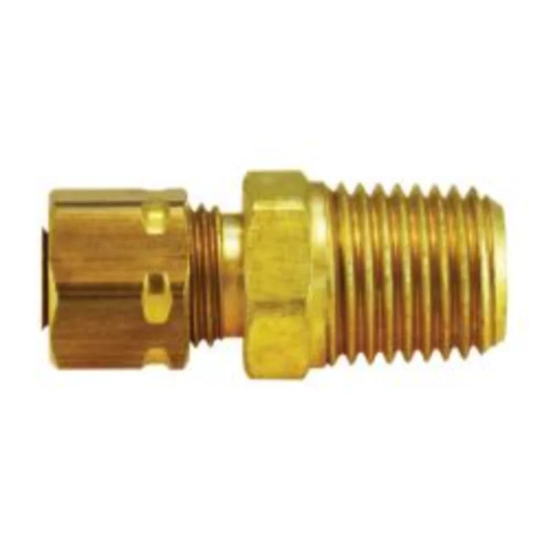 1/2 Inch Compression 1/2 Inch Male NPTF Captive Sleeve Male Adapter 26195