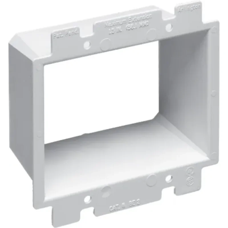 1/2 Inch Gang 2 Non Metallic Electrical Box Extender For Remodeling BE2