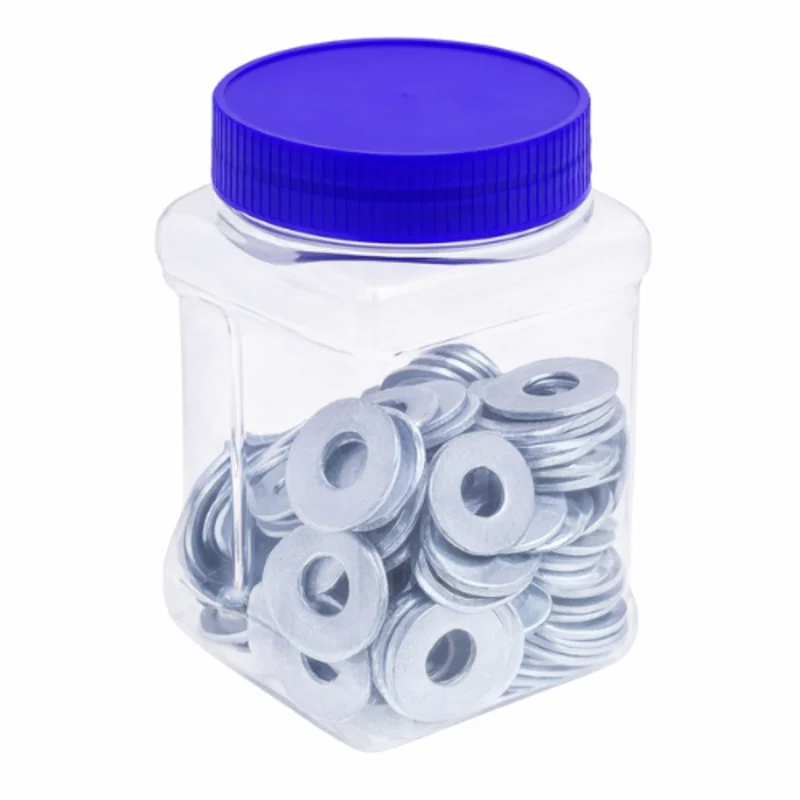 1/2 Inch Heavy Duty Flat Washer Fastener for Electrical and Construction Use JWW83 (Pack of 100)