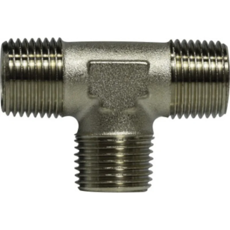1/2 Inch Male BSPT 1/2 Inch 1/2 Inch Threaded Connections Tee Brass 28927