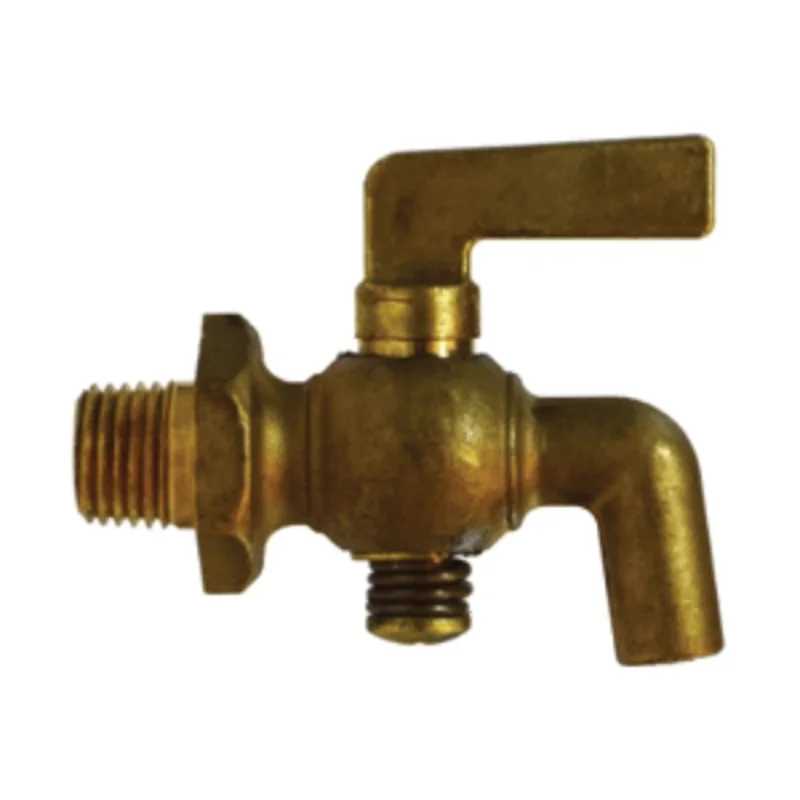 1/2 Inch Nominal MIP x Bibb Nose Lever Hex Air Cock Brass Body 46338