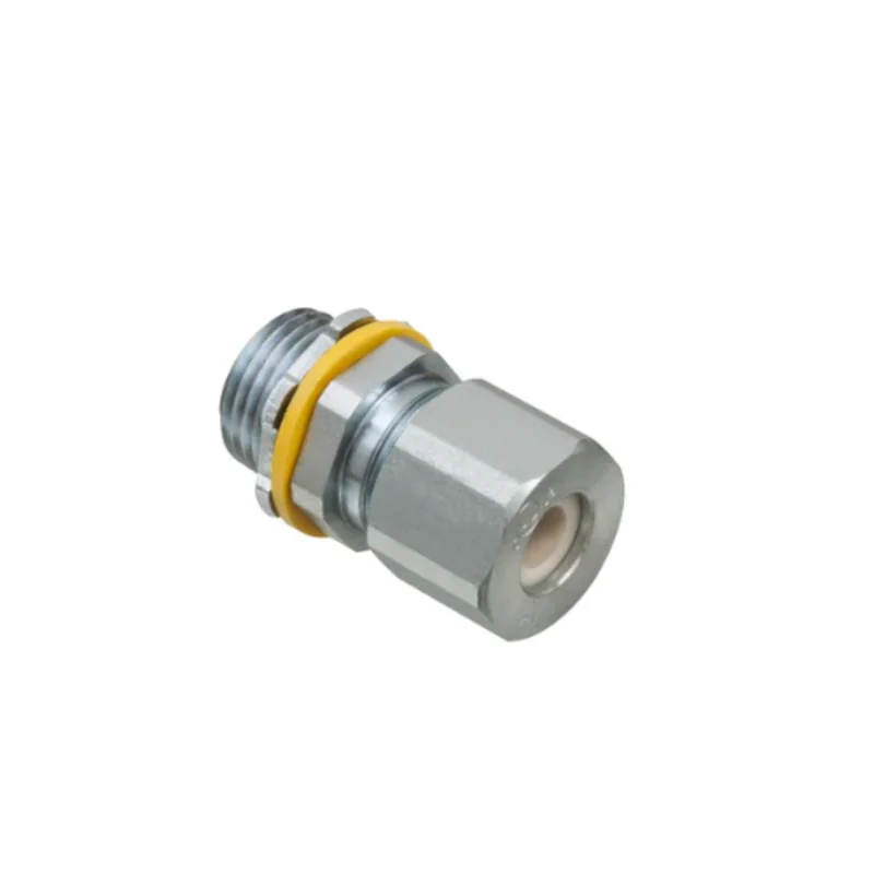 1/2 Inch Non Metallic Liquid Tight Strain Relief Cord Connector Zinc Plated Steel LPCG503S