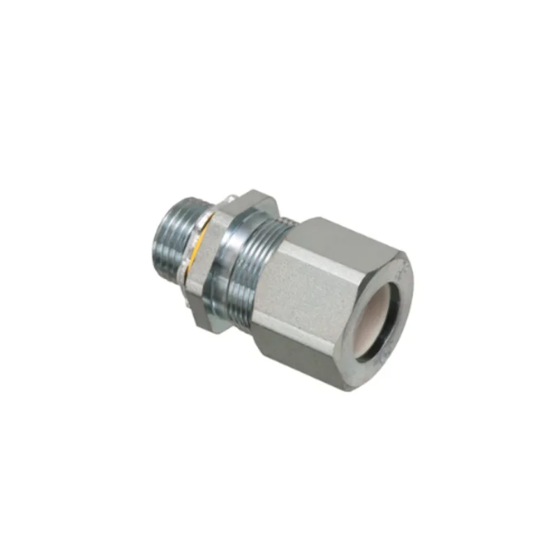 1/2 Inch Non Metallic Liquid Tight Strain Relief Cord Connector Zinc Plated Steel LPCG507S