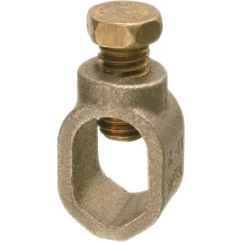 1/2 Inch Rod 8 to 2 AWG Solid Ground Clamp with Bronze Screw for Brass Alloy 780