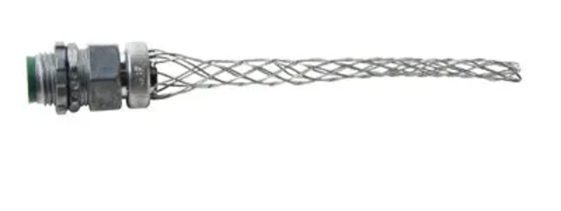 1/2 Inch Wire Mesh Straight Male Strain Relief Grip BOX40