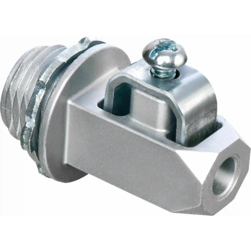1/2 Inch Zinc Ground Connector For Large Gauge Copper Aluminum Wires GC50