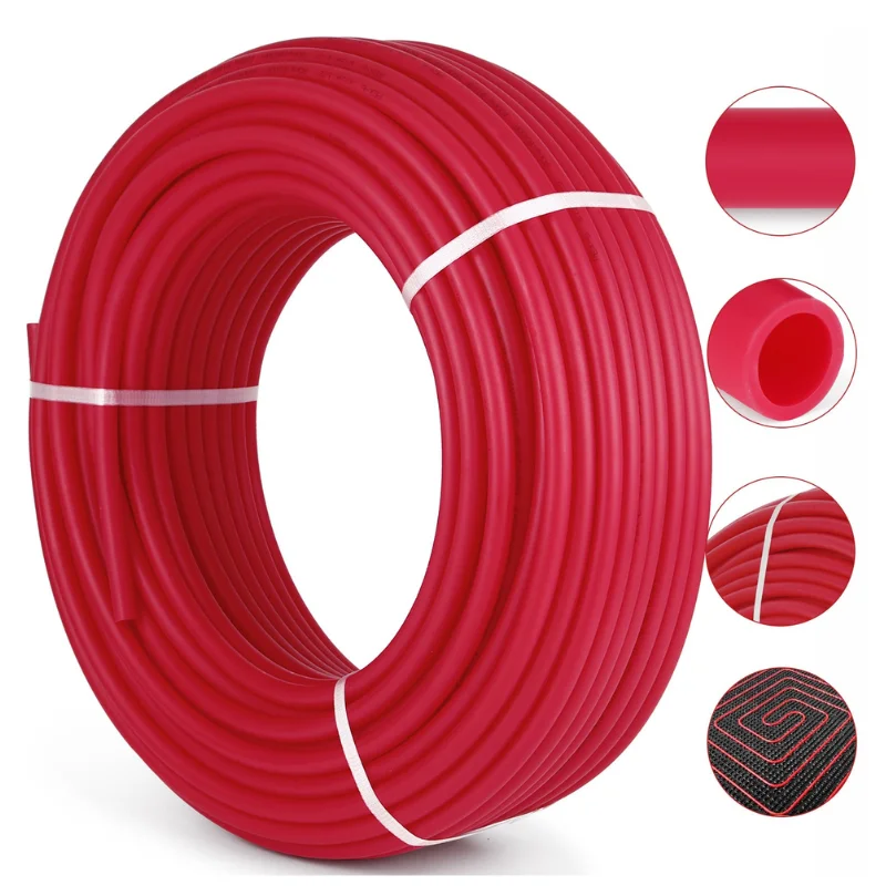 1/2" x 500ft PEX Tubing Oxygen Barrier PEX-B Radiant Floor Heat Red Pipe PEX-EVOH1/2IN