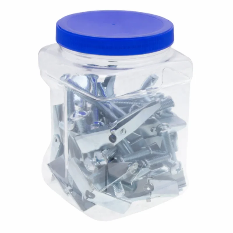 1/4-20 X 6 Inch Truss Head Combination Spring Wing 3/4 Inch Drill and Toggle Bolt Steel J1514 (Pack of 50)