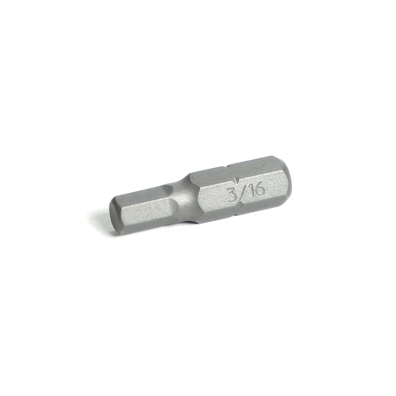 1/4" Hex Drive Hex Bit 1"- 3/16"