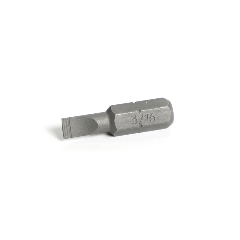 1/4" Hex Drive Slotted Bit 1" - 3/16"