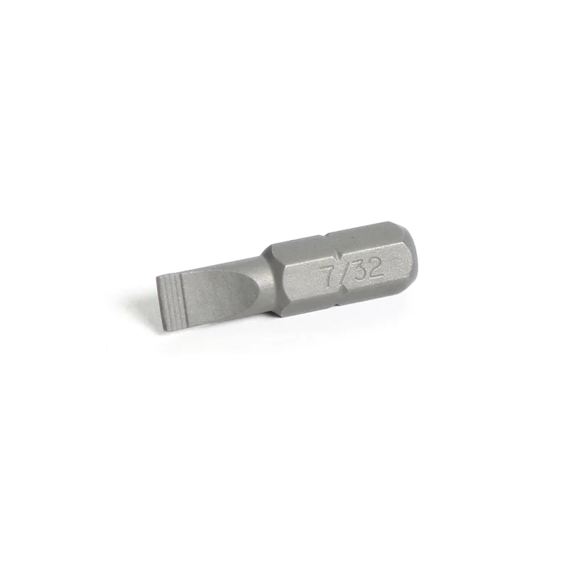 1/4" Hex Drive Slotted Bit 1" - 7/32"