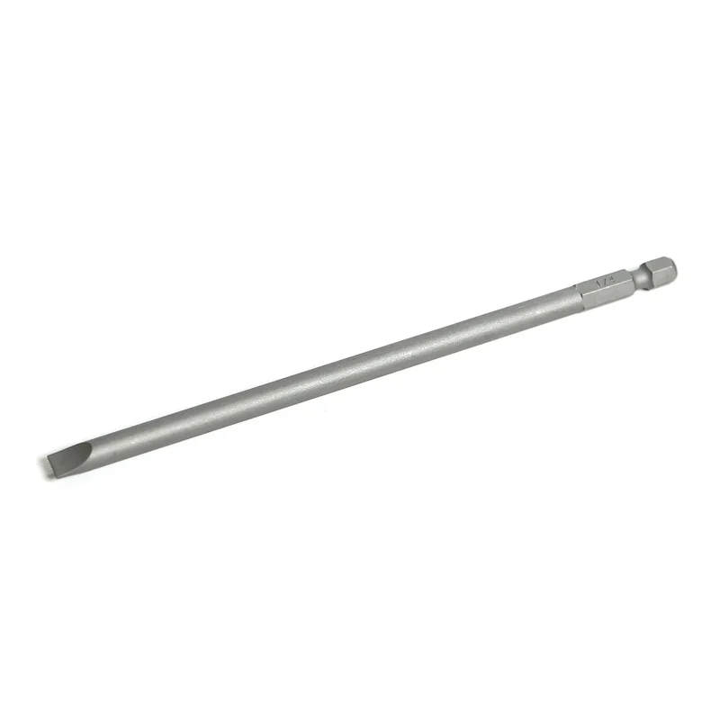 1/4" Hex Drive Slotted Bit 6" - 1/4"