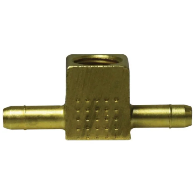 1/4 in Barbed 1/4 in Barbed 1/8 in FPT Brass F Branch Tee 21207