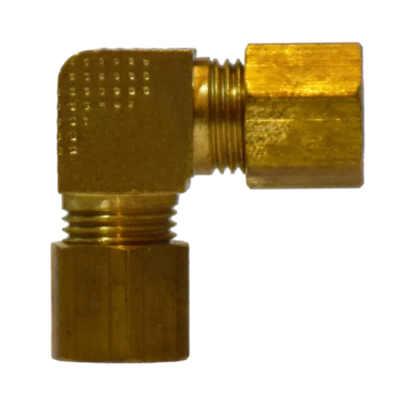1/4 Inch 1/4 Inch Compression Thermoplastic Tubing Barstock Union Elbow 18124B