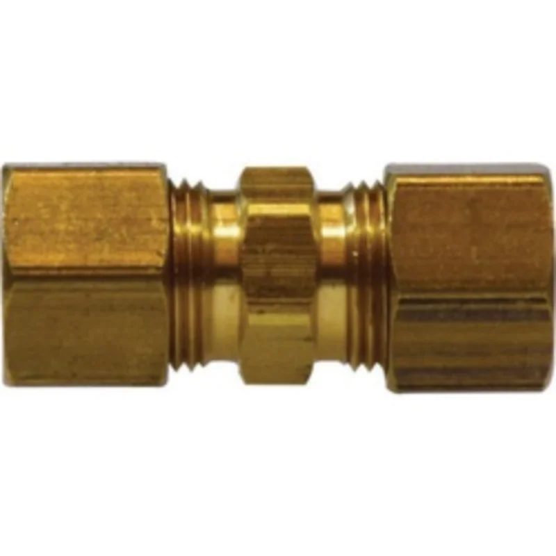 1/4 Inch 1/4 Inch Union with 27003 Self-Align Sleeve Fitting Brass 27064