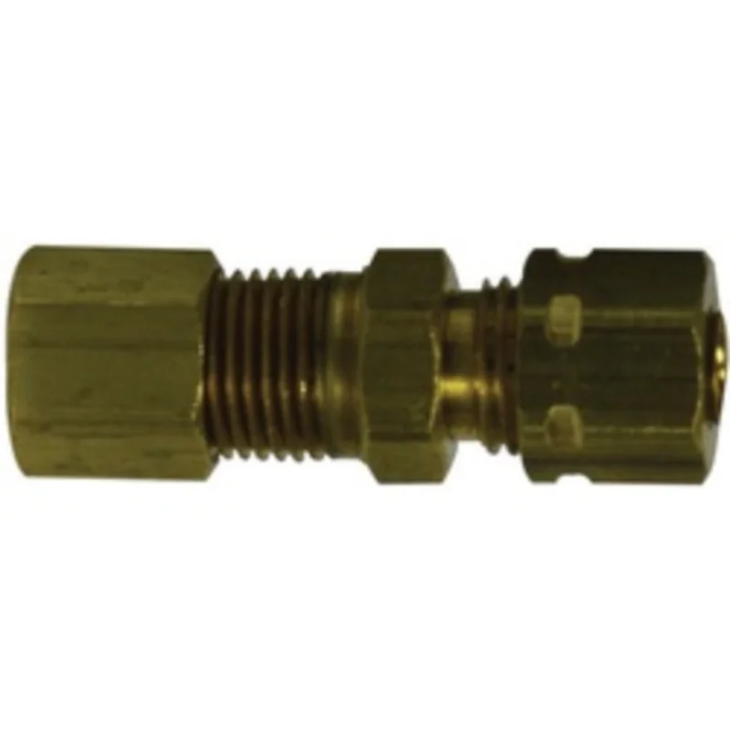 1/4 Inch Compression 1/4 Inch MIP 27003 Self-Align Sleeve Adapter with Brass 27180