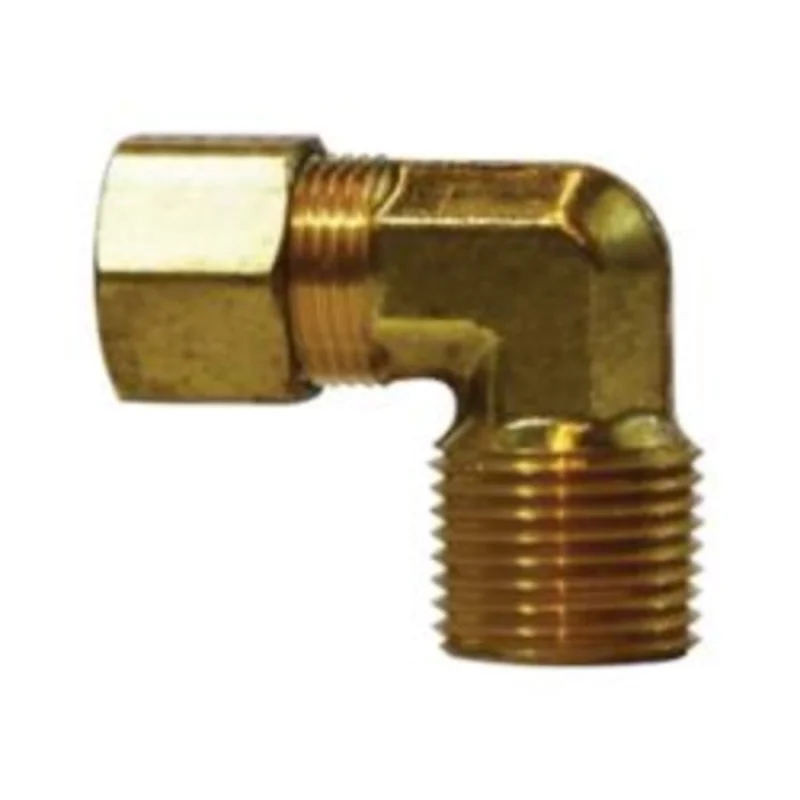 1/4 Inch Compression 1/8 Inch Male NPTF Elbow Brass 18224
