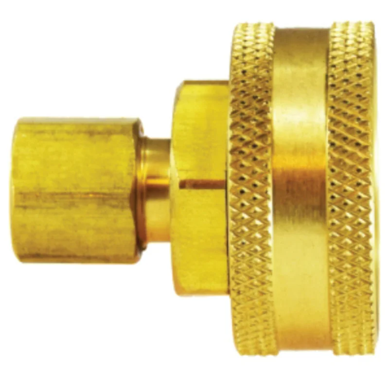 1/4 Inch Compression 3/4 Inch FGH Straight Swivel Adapter Brass 30050