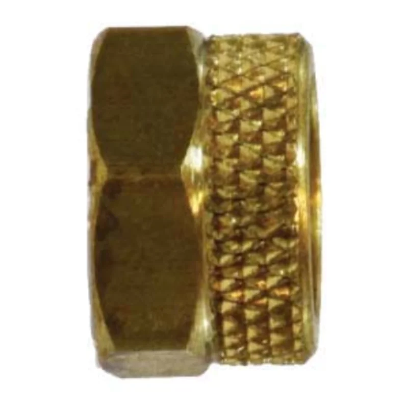1/4 Inch Flareless Hard Plastic Tubing with Universal Hex Nut and Sleeve Assembly Brass 20220