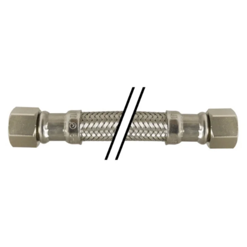 1/4 Inch Ice Maker Connector 12 Inch L Stainless Steel Braid 923112