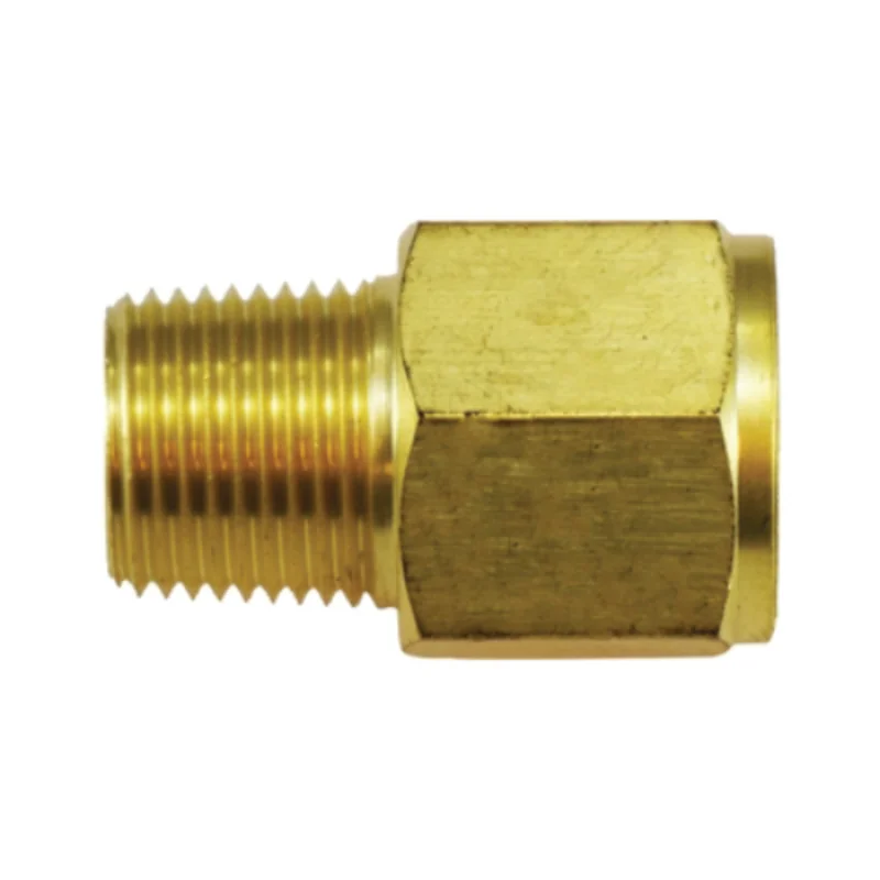 1/4 Inch Male NPTF 1/4 Inch Female BSPP Pipe Adapter Brass 28868