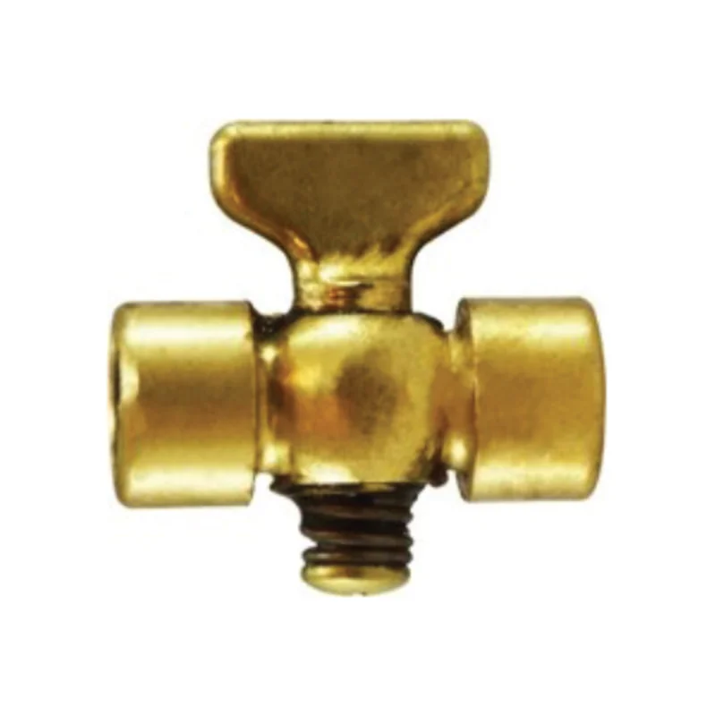 1/4 Inch Nominal FIP x FIP Tee Handle Air Cock Brass Body 46341