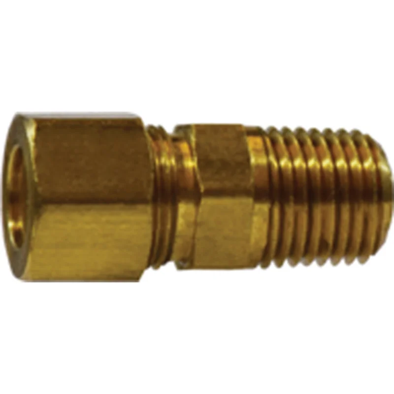 1/4 x 1/8 Inch Nominal Compression Ball Check Valve MNPTF Body Domestic Brass 18094