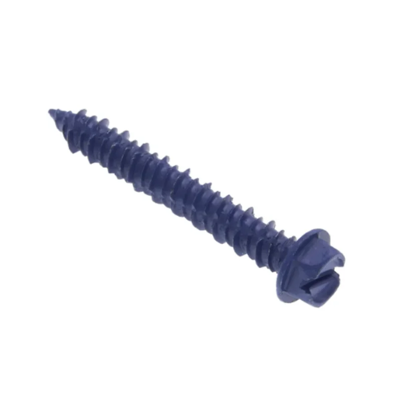 1/4 x 2-1/4 Inch Hex Washer Head Concrete Screw Anchor with Bit CSH30F (Pack of 100)