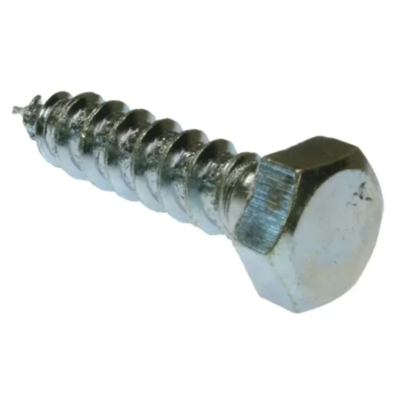 1/4 x 2 Inch Hex Lag Bolt Zinc Plated Steel JBLS2 (Pack of 100)