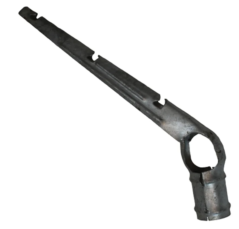 1-5/8" x 1-5/8" Steel 3 Strand Barbed Wire Arm for Chain Link Fences