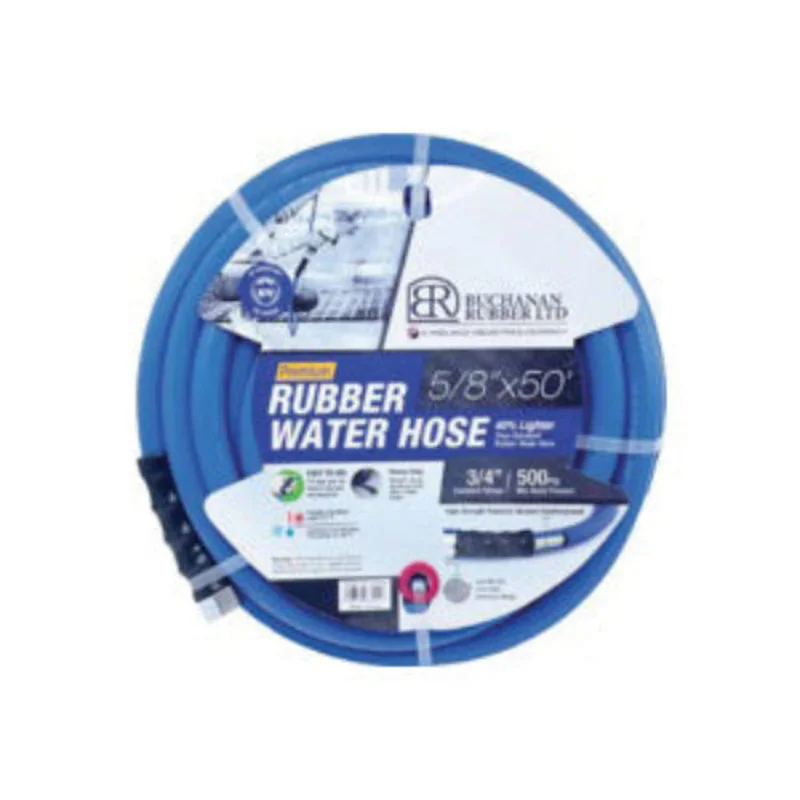 1.55 Inch Bend Radius Blue Rubber Tube Water Hose With Fittings BSWBLT-063-150GH50