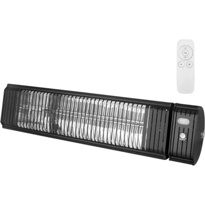 1.5KW 120V With Remote Control Aura Carbon Series Infrared Heater Efficient Indoor Heating Solution Black CF15120B
